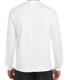 Adult Long Sleeve Pocket Tee WHITE Back