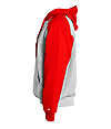 Athletic Fleece Youth Hood OXFORD/RED SIDE
