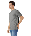 Light Cotton Adult T-Shirt CHARCOAL Side