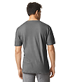 Light Cotton Adult T-Shirt HEATHER DARK GREY Back