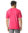 Light Cotton Adult T-Shirt HEATHER RED Back