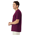 Light Cotton Adult T-Shirt MAROON Side