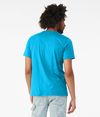 Unisex CVC Short Sleeve Tee NEON BLUE Back