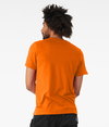 Unisex CVC Short Sleeve Tee NEON ORANGE Back