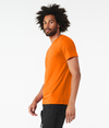 Unisex CVC Short Sleeve Tee NEON ORANGE Side