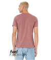 Unisex Recycled Organic Tee HEATHER MAUVE Back
