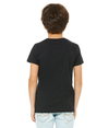 Youth CVC Short Sleeve Tee BLACK HEATHER (90C/10P) Back