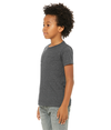 Youth CVC Short Sleeve Tee DARK GREY HEATHER Side