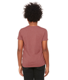 Youth CVC Short Sleeve Tee HEATHER MAUVE Back