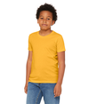 Youth CVC Short Sleeve Tee HEATHER YELLOW GOLD Side