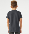 Youth CVC Short Sleeve Tee HEATHER MIDNIGHT NAVY Back