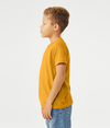 Youth CVC Short Sleeve Tee HEATHER MUSTARD Side