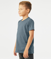 Youth CVC Short Sleeve Tee HEATHER SLATE Side