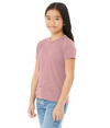 Youth CVC Short Sleeve Tee HEATHER ORCHID Side