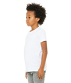 Youth CVC Short Sleeve Tee SOLID WHITE BLEND Side
