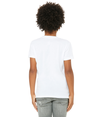 Youth CVC Short Sleeve Tee SOLID WHITE BLEND Back