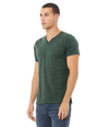 Unisex Textured V-Neck Tee FOREST MARBLE (91P/9C) Side