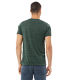 Unisex Textured V-Neck Tee FOREST MARBLE (91P/9C) Back