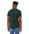 Unisex Jersey V-Neck Tee FOREST Back