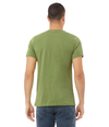 Unisex CVC V-Neck Tee HEATHER GREEN Back