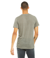 Unisex Textured V-Neck Tee STONE MARBLE (91P/9C) Back