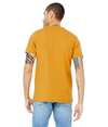 Unisex Jersey V-Neck Tee MUSTARD Back