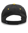 Cotton Poly Cap BLACK/GOLD Back