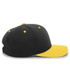 Cotton Poly Cap BLACK/GOLD rside