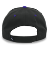 Cotton Poly Cap BLACK/PURPLE Back