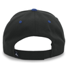 Cotton Poly Cap BLACK/ROYAL Back