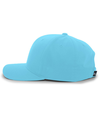 Cotton Poly Cap BLUE TEAL lside