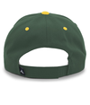 Cotton Poly Cap DARK GREEN/GOLD Back