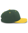Cotton Poly Cap DARK GREEN/GOLD rside