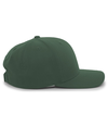 Cotton Poly Cap DARK GREEN rside