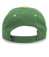 Cotton Poly Cap KELLY/GOLD Back