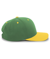 Cotton Poly Cap KELLY/GOLD rside