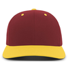 Cotton Poly Cap MAROON/GOLD Front