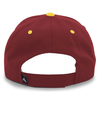 Cotton Poly Cap MAROON/GOLD Back