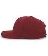 Cotton Poly Cap MAROON lside