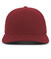 Cotton Poly Cap MAROON Front