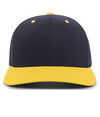 Cotton Poly Cap NAVY/GOLD Front