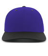 Cotton Poly Cap PURPLE/BLACK Front