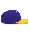 Cotton Poly Cap PURPLE/GOLD rside
