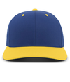 Cotton Poly Cap ROYAL/GOLD Front