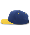 Cotton Poly Cap ROYAL/GOLD lside