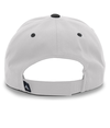 Cotton Poly Cap SILVER/BLACK Back