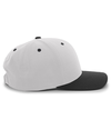 Cotton Poly Cap SILVER/BLACK rside
