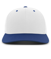 Cotton Poly Cap SILVER/ROYAL Front