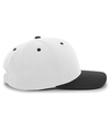 Cotton Poly Cap WHITE/BLACK rside