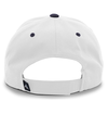 Cotton Poly Cap WHITE/NAVY Back